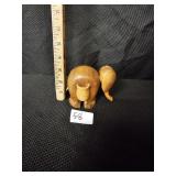 Vintage Handcarved Tooth Pick Holder