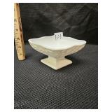 Vintage Indian Glass Pedestal Bowl
