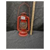 Vintage Red Metal Oil Lantern