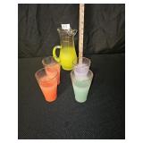 Vintage Blendo West Virginia Frosted Glass