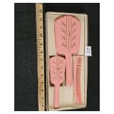 Vintage Plastic Vanity Set
