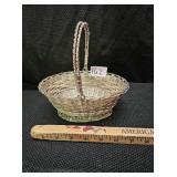 Vintage Silver Plate Woven Basket