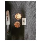 1oz Fine Copper Buffalo Nickle Round Lot of 2