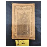 Antique 1851 Jayne's Medical Almanac