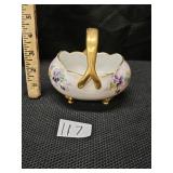 Vintage Porcelain Footed Basket
