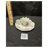 Vintage Porcelain Chamber Stick Candle Holder