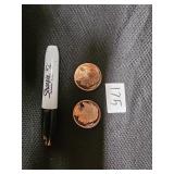 1oz Fine Copper Round Lot of 2