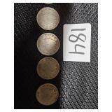 Lot of 7 Liberty Head V Nickles