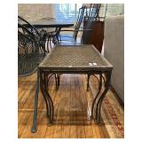 Three metal nesting tables