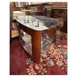 Three tier glass stand