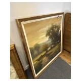 Landscape scene oil on canvas