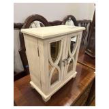 Cream colored jewelry chest