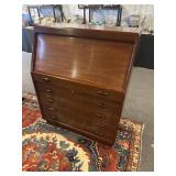 Danish modern Rosewood roll front desk