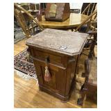Victorian nightstand with marble top