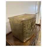 Farming scene metal box