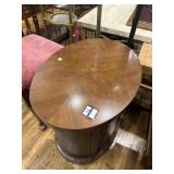 Oval shaped table