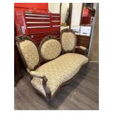 Upholstered Renaissance Revival parlor couch