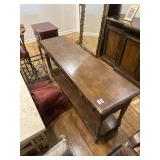 Three drawer entryway table