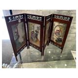 Old oriental table screen