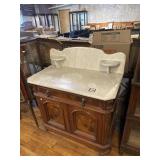 White marble top washstand