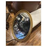 Gold frame mirror