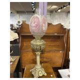 Beautiful antique oil lamp
