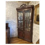Henkel Harris Large corner curio cabinet