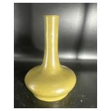 Green matte pottery vase