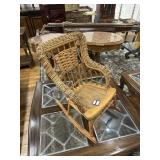 Small wicker rocking chair