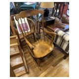 Wooden rocking chair