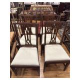 Set of six Potthast Brothers mahogany chairs