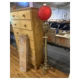Victorian brass floor lamp