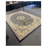 Large blue area rug