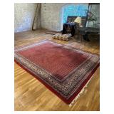 Red large area rug