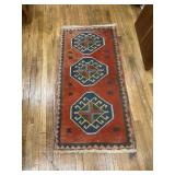 Blue, red, green and yellow rug