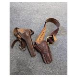 Pair leather holsters