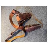 Pair leather holsters