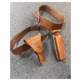 Pair leather holsters