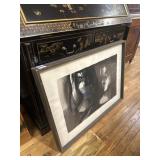 Two black-and-white female figures artwork