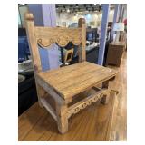 Small carved chair