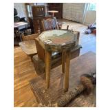 Small painted stool