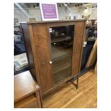 Vintage wood curio cabinet