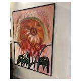 Large modern acrylic on canvas