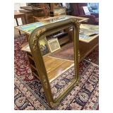 Gold frame mirror