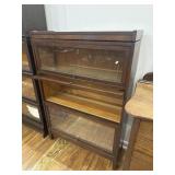 Three tier stacking lawyers bookcase