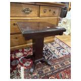 Small square wooden stand