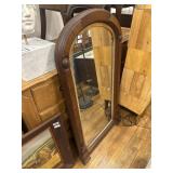 Carved wood with gold accent mirror