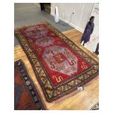 Red, blue and green Rug
