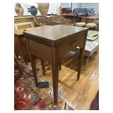 One drawer flip top table