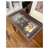 Framed vintage movie posters